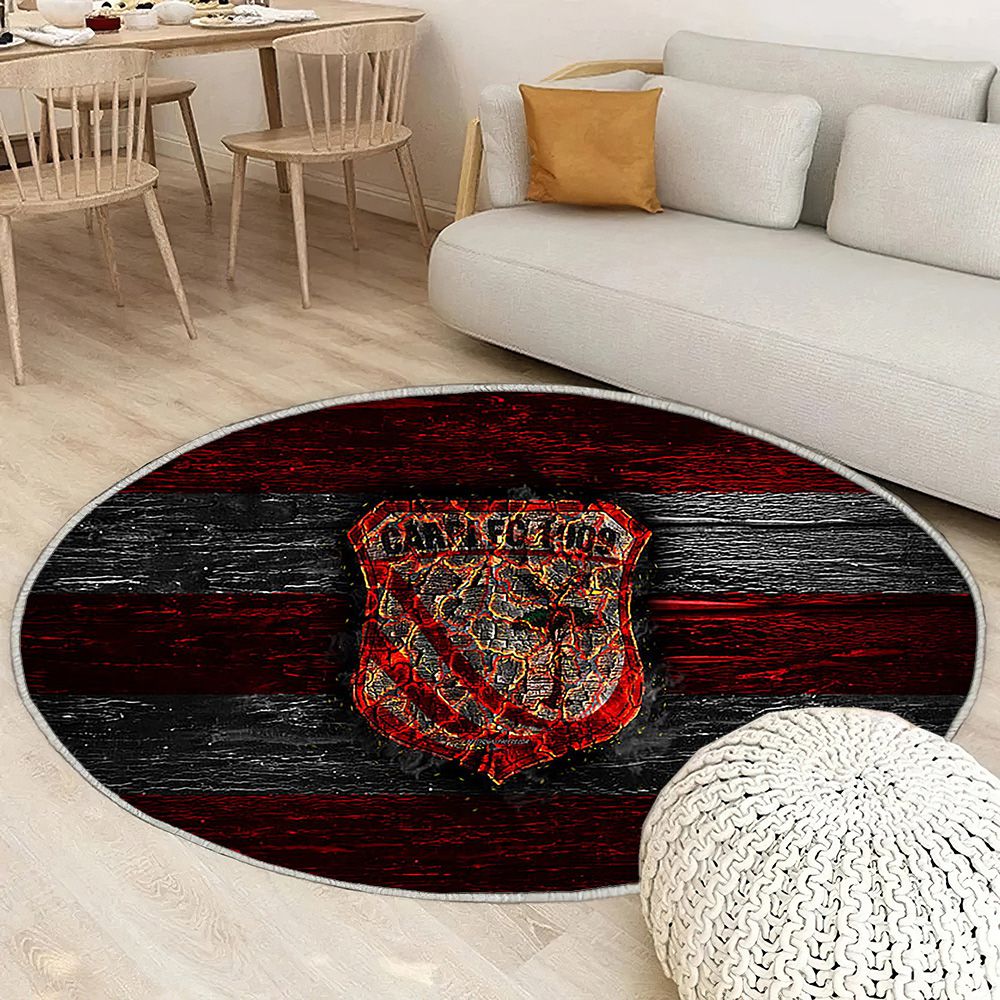 Carpi Fc Tapis Sol - Tapis De Salon, Serie B Rouge Et Blancgrunge Tapis Art, Tapis pour la décoration de la maison