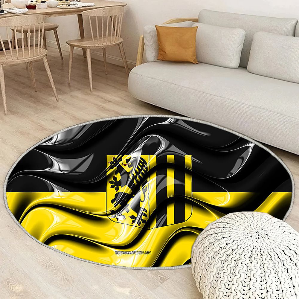 Dresde Drapeau Villes D'Allemagne Tapis Sol - Tapis De Salon, Dresde Dresde Villes Allemandes Tapis Art, Tapis pour la décoration de la maison