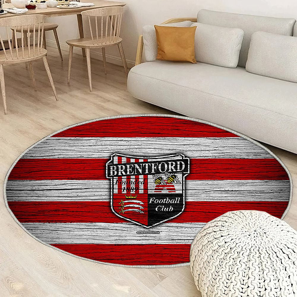 Championnat Brentford Fc Efl Tapis Sol - Tapis De Salon, Club de Football Angleterre Brentfordfc Brentford Tapis Art, Tapis pour la décoration de la maison