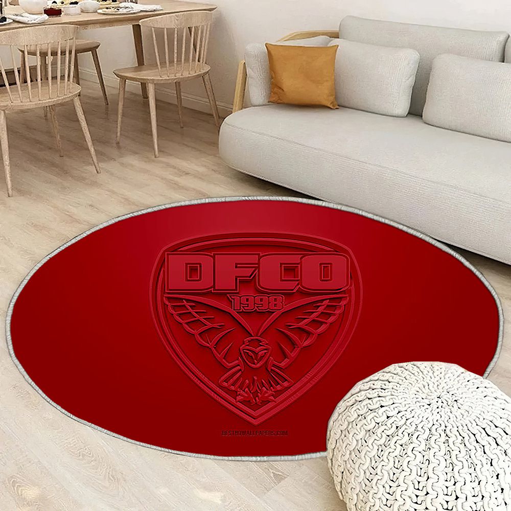 Dijon Fco Tapis Sol - Tapis De Salon, Bourgogne 3Dfootball français Tapis Art, Tapis pour la décoration de la maison