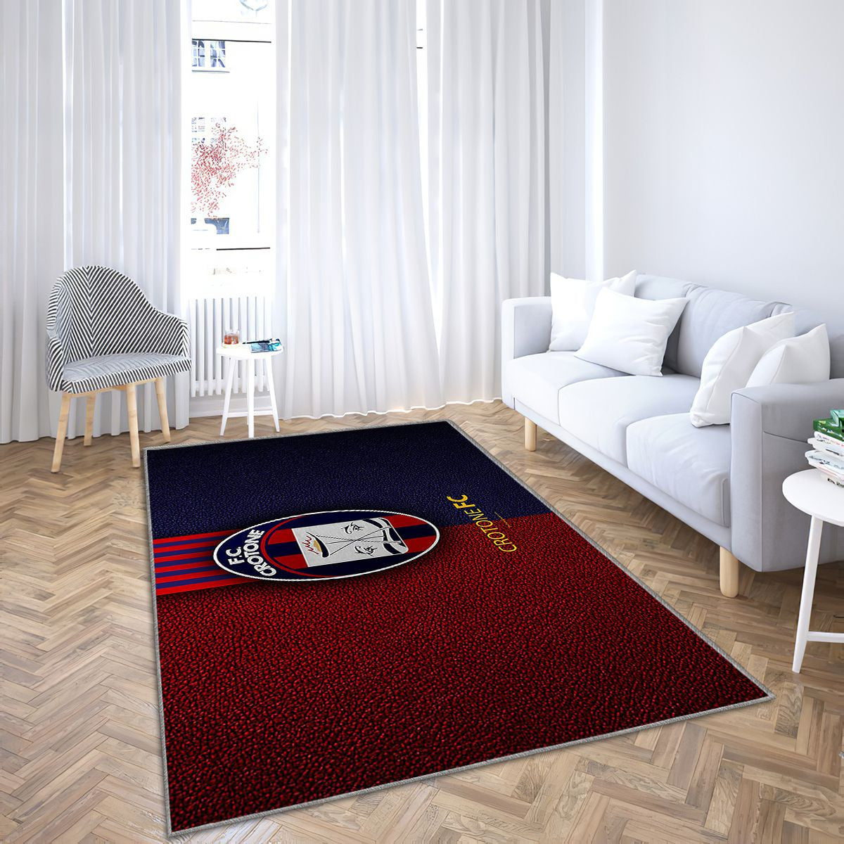 Crotone Fc Italian Football Clubcrotone Tapis Sol - Tapis De Salon, Italiechampionnats d'Italie Tapis Art, Tapis pour la décoration de la maison