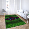 Clermont Fc Tapis Sol - Tapis De Salon, Football Lawn French Soccer Club Violet Bleu Tapis Art, Tapis pour la décoration de la maison
