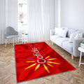 Logo de l'équipe Cofidis Tapis Sol - Tapis De Salon, drapeau de soie rouge Tapis Art, Tapis pour la décoration de la maison