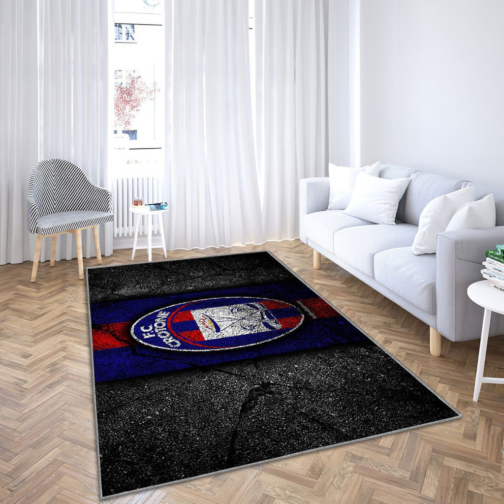 Crotone Fc Tapis Sol - Tapis De Salon, Serie B Football Tapis Art, Tapis pour la décoration de la maison