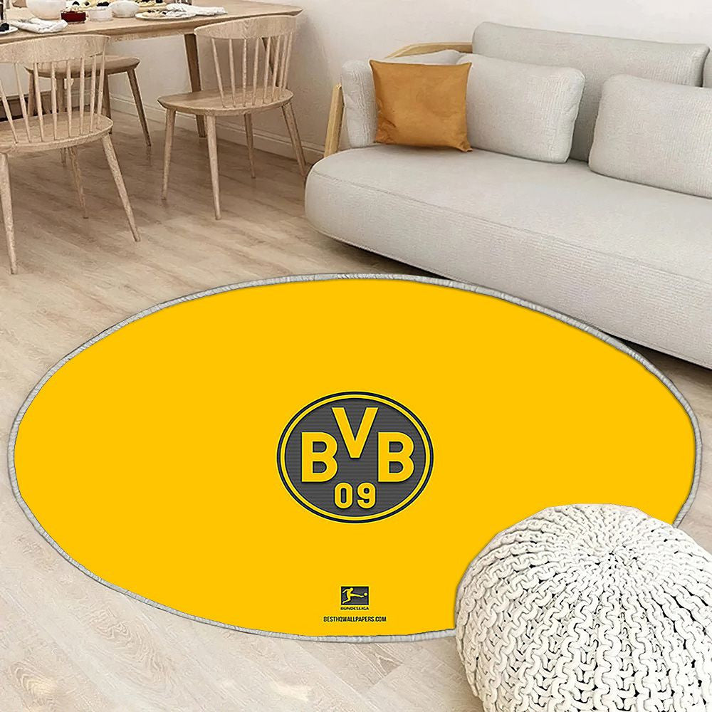 Borussia Dortmund Tapis Sol - Tapis De Salon, équipe allemande de football Borussia Dortmundbundesliga Tapis Art, Tapis pour la décoration de la maison