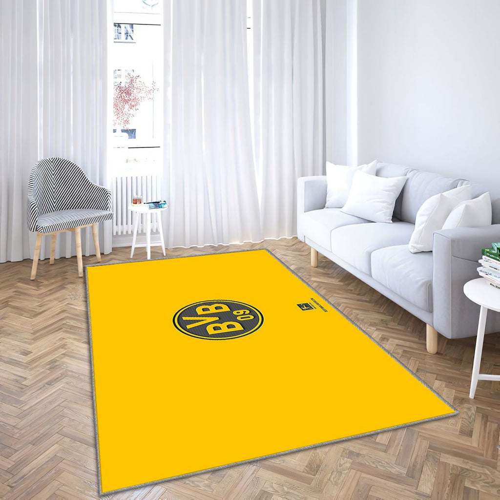 Borussia Dortmund Tapis Sol - Tapis De Salon, équipe allemande de football Borussia Dortmundbundesliga Tapis Art, Tapis pour la décoration de la maison