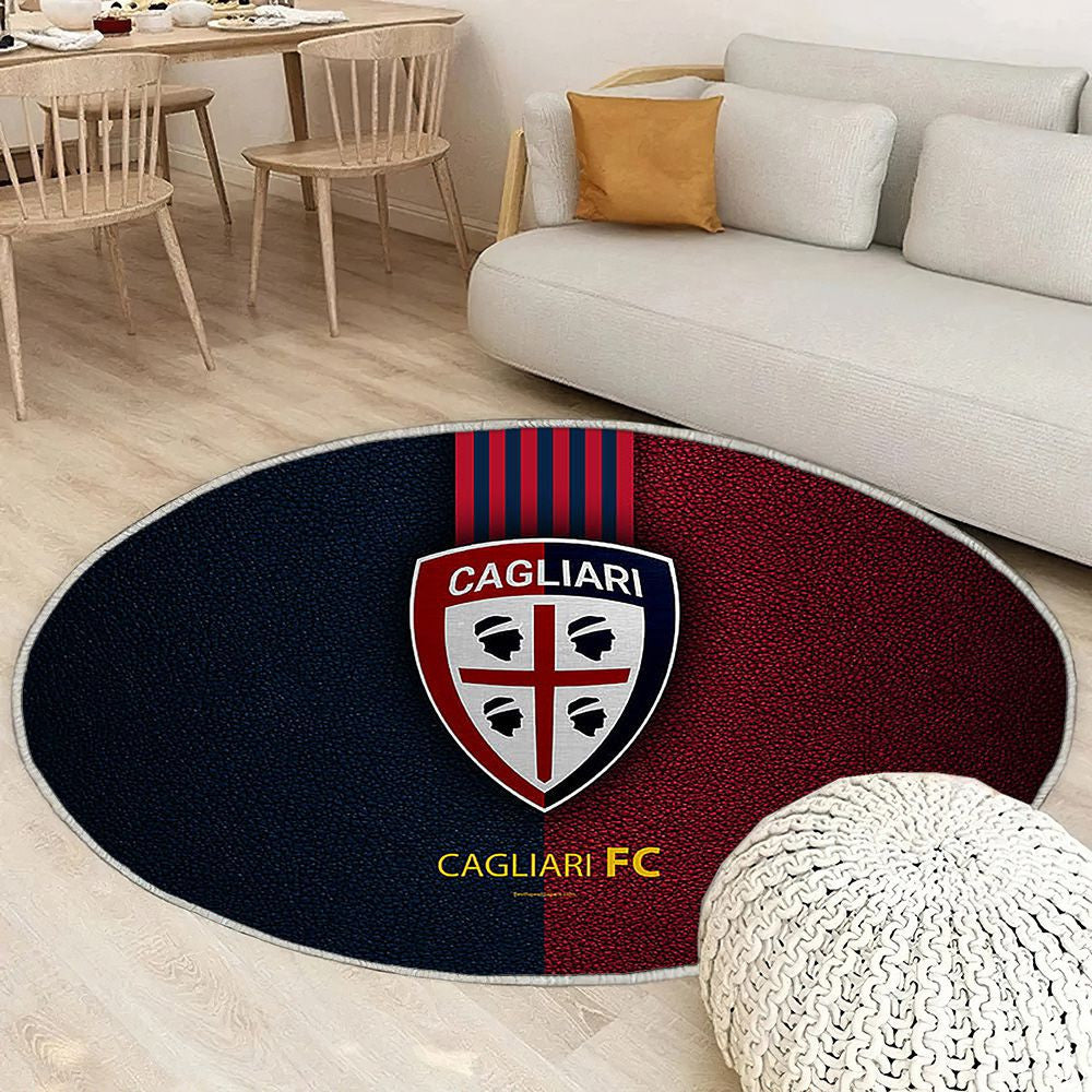 Cagliari Fc Club de Football Italien Tapis Sol - Tapis De Salon, Championnats d'Italie d'Italie Tapis Art, Tapis pour la décoration de la maison