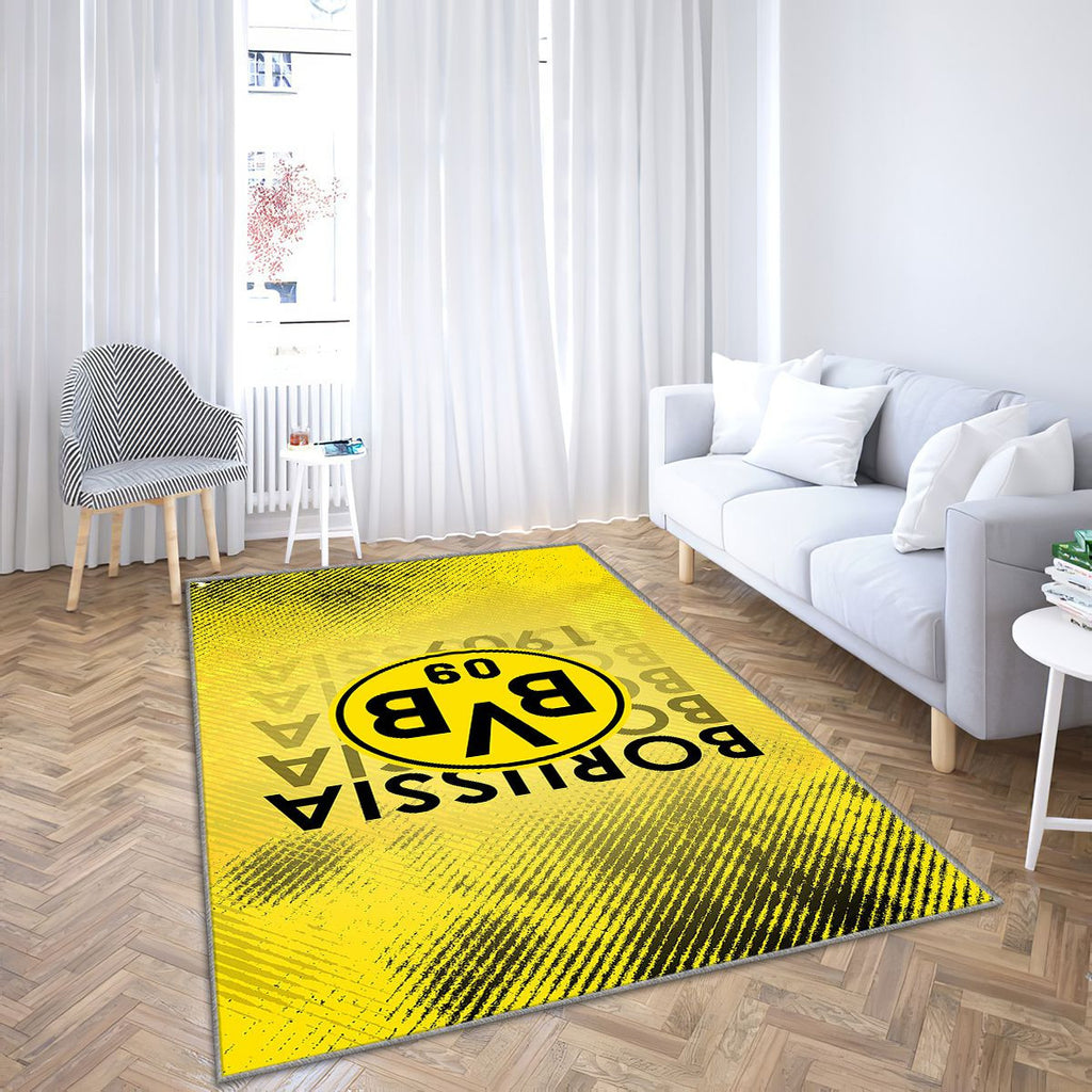 Borussia Dortmund Tapis Sol - Tapis De Salon, Football Futebol Allemagne Tapis Art, Tapis pour la décoration de la maison