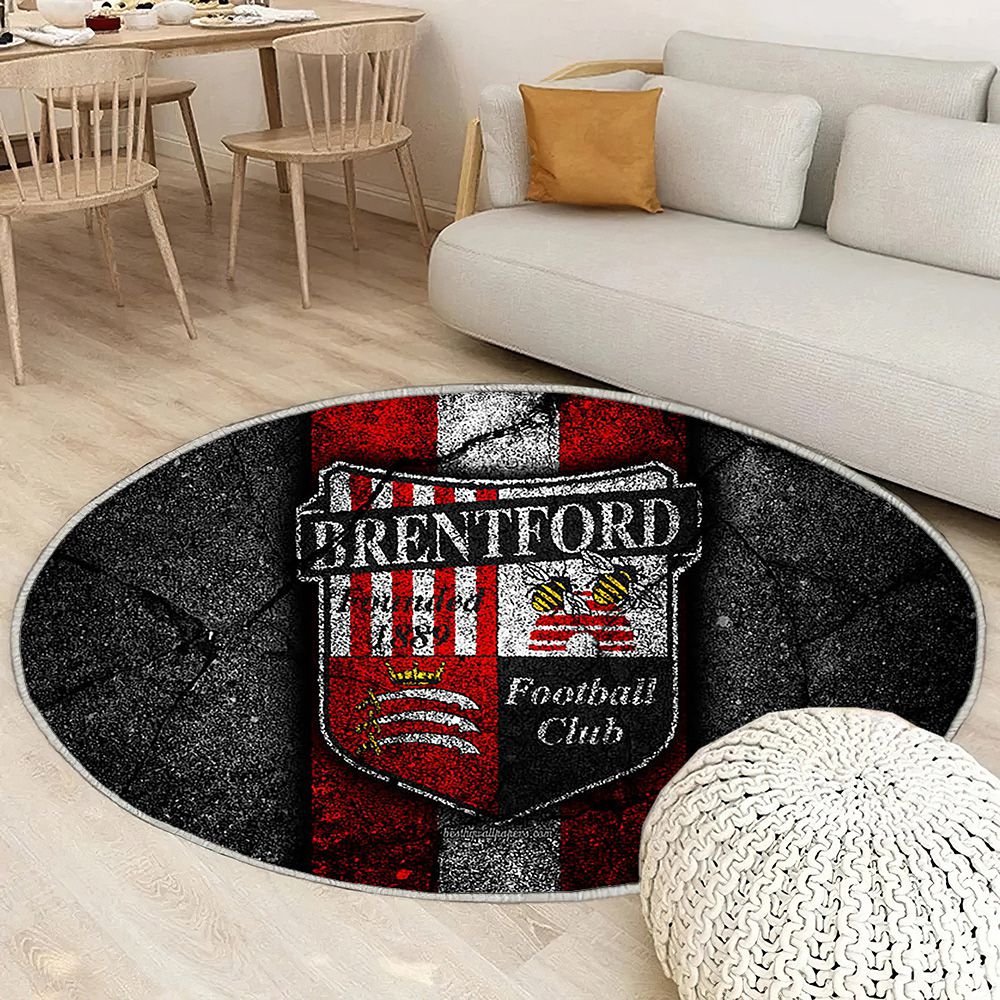 Brentford Fc Tapis Sol - Tapis De Salon, Club de football de championnat Efl Tapis Art, Tapis pour la décoration de la maison