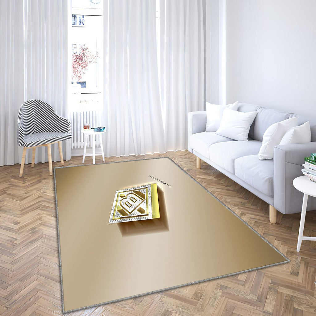 Borussia Mönchengladbach Tapis Sol - Tapis De Salon, Golden Silvermonchengladbach Allemagne Tapis Art, Tapis pour la décoration de la maison