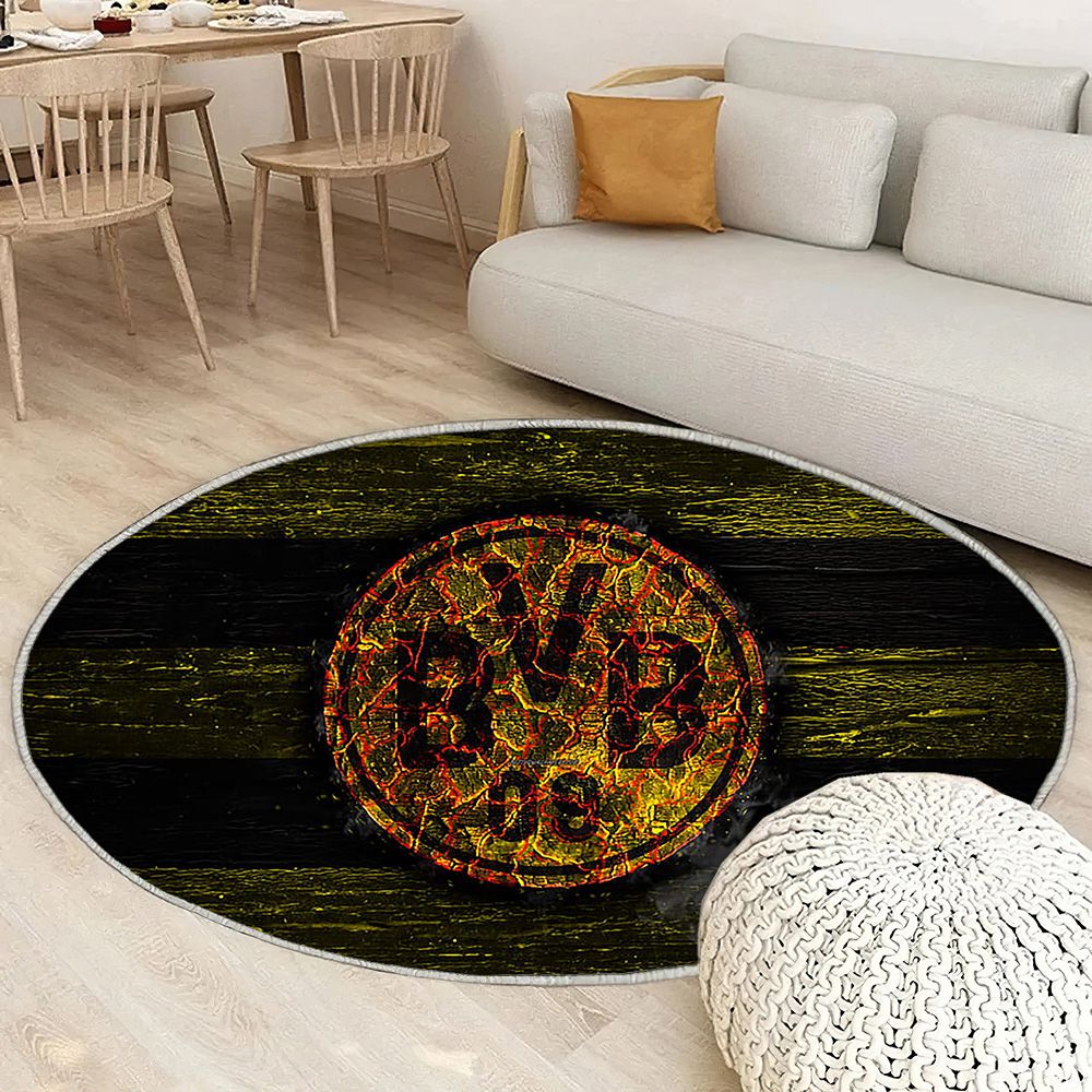 Borussia Dortmund Fc Tapis Sol - Tapis De Salon, Bundesliga Bvb Club De Football Allemand Tapis Art, Tapis pour la décoration de la maison