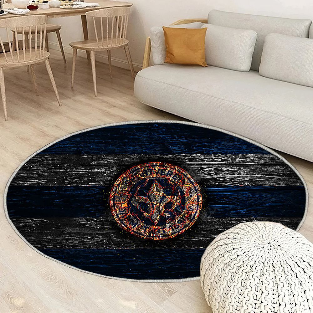 Darmstadt Fc Tapis Sol - Tapis De Salon, Bundesliga 2 Club De Football Allemand Bleu Et Blanc Tapis Art, Tapis pour la décoration de la maison