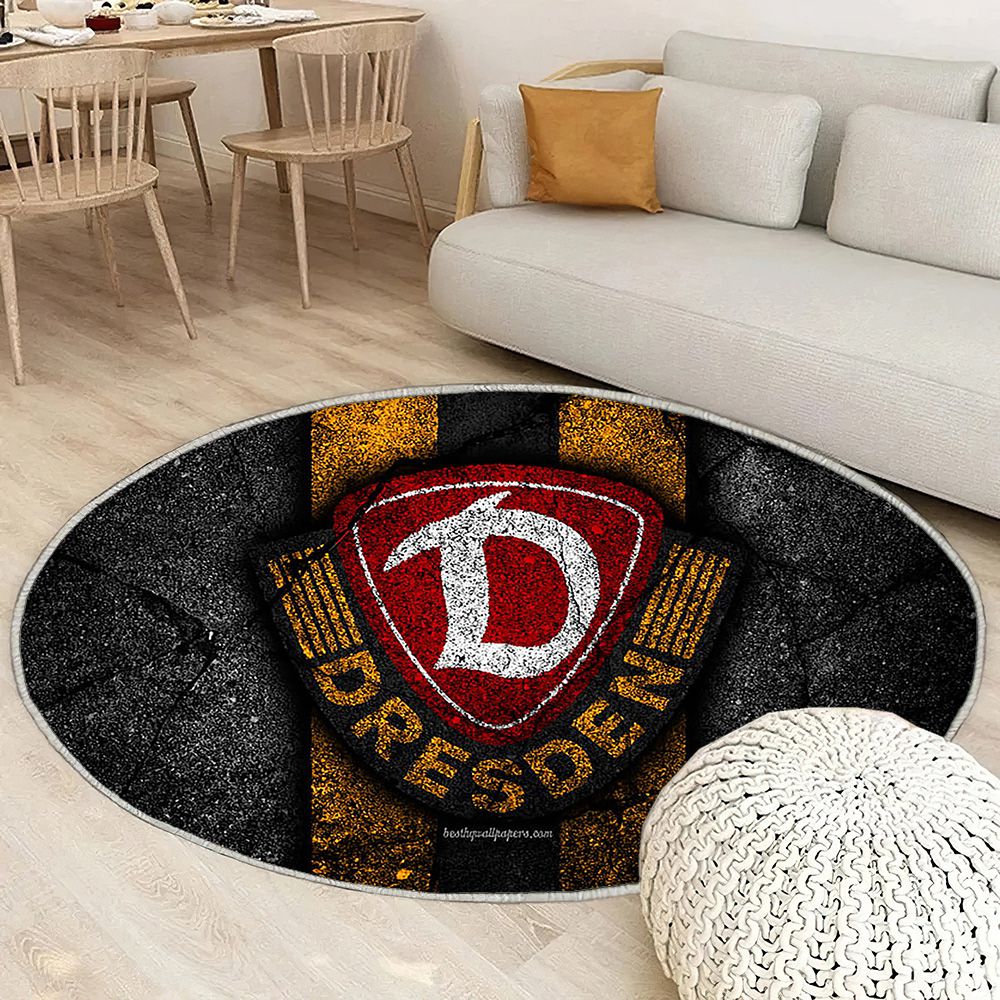 Dynamo Dresden Fc Grunge Tapis Sol - Tapis De Salon, Bundesliga 2Équipe allemande de football Tapis Art, Tapis pour la décoration de la maison