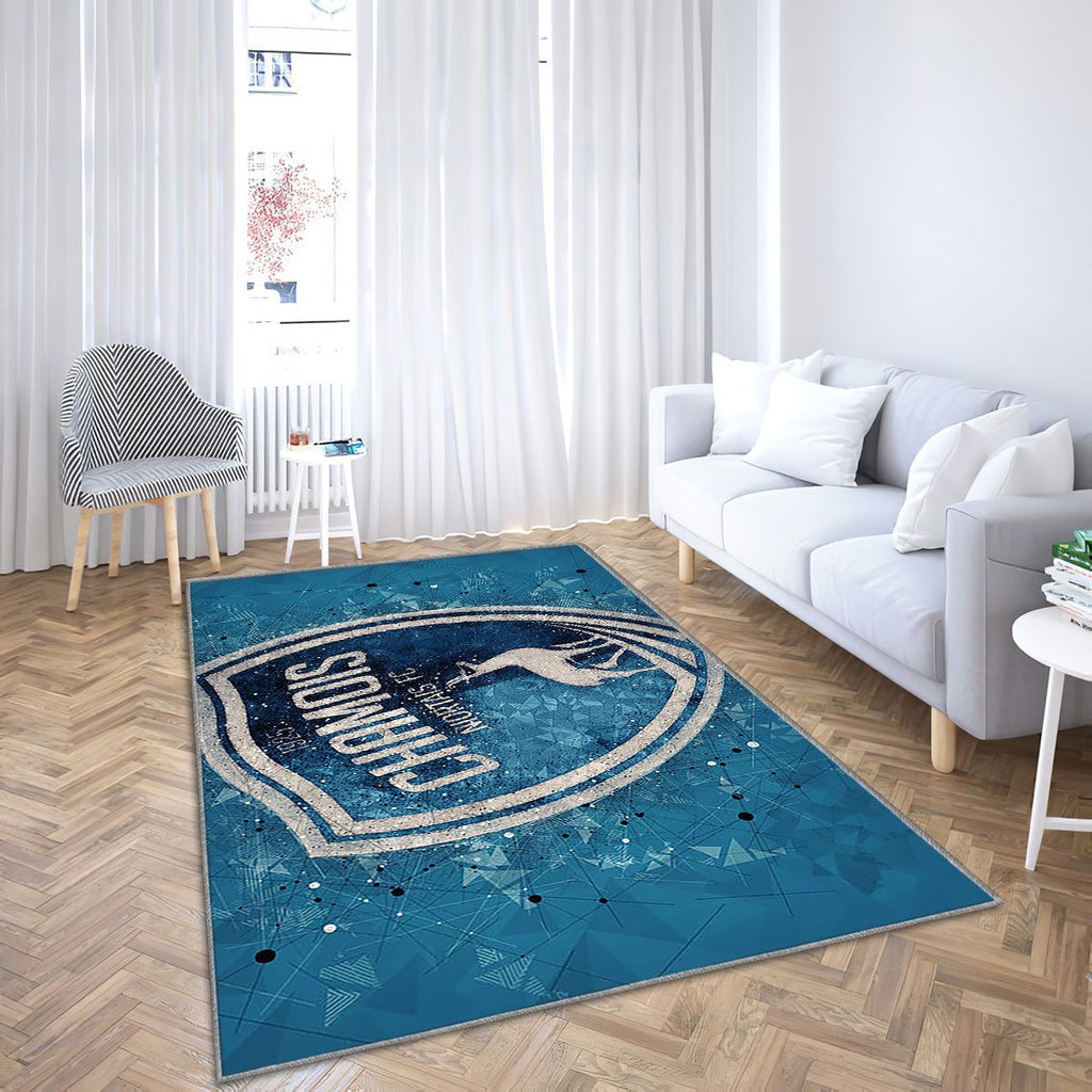Chamois Niortais Fc Logo Tapis Sol - Tapis De Salon, Football Français Tapis Art, Tapis pour la décoration de la maison