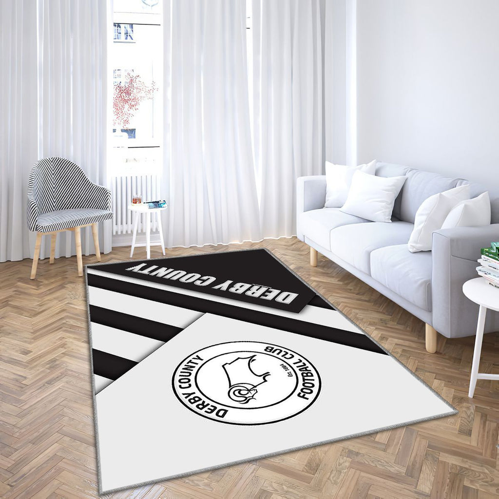 Derby County FcEnglish Football Club Derby Tapis Sol - Tapis De Salon, Royaume-Uni Tapis Art, Tapis pour la décoration de la maison