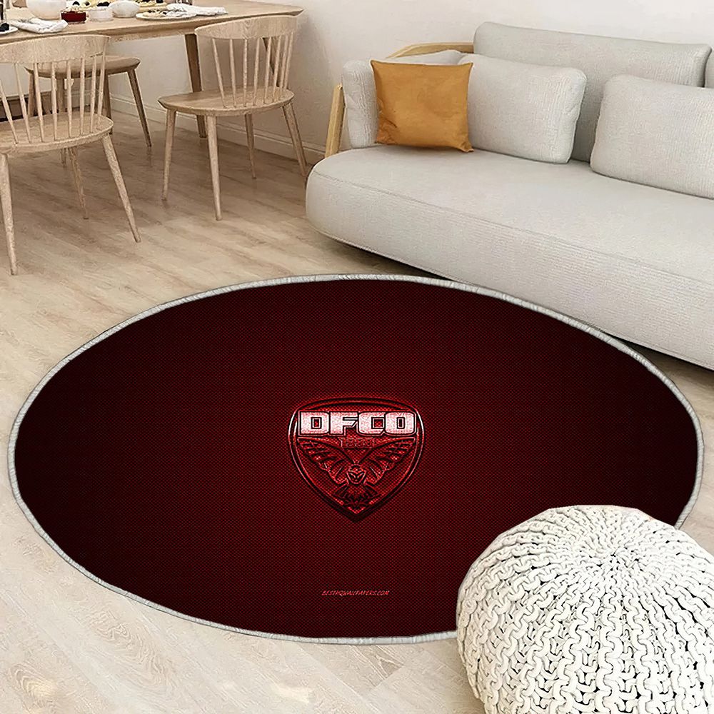 Dijon Fco Tapis Sol - Tapis De Salon, Ligue 1 Redred Fibre de Carbone Tapis Art, Tapis pour la décoration de la maison