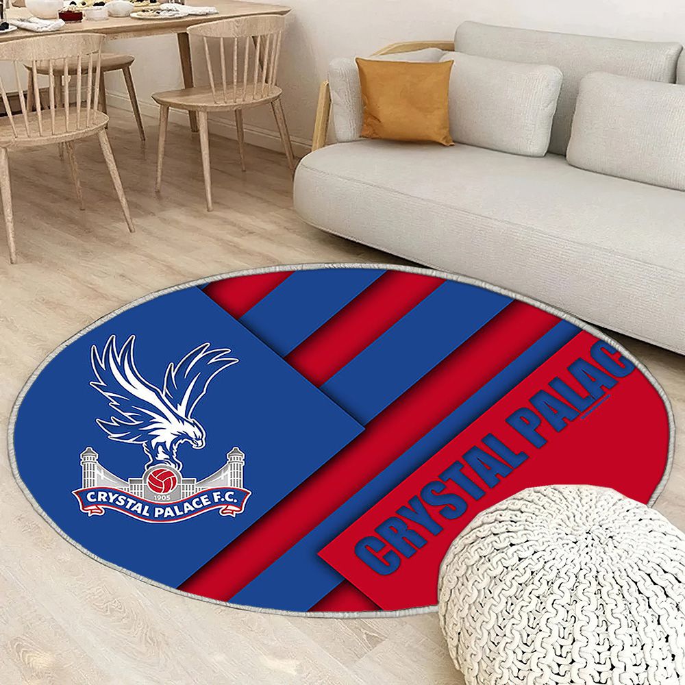Crystal Palace Fc Tapis Sol - Tapis De Salon, Blue Red Ion Football Londres Tapis Art, Tapis pour la décoration de la maison
