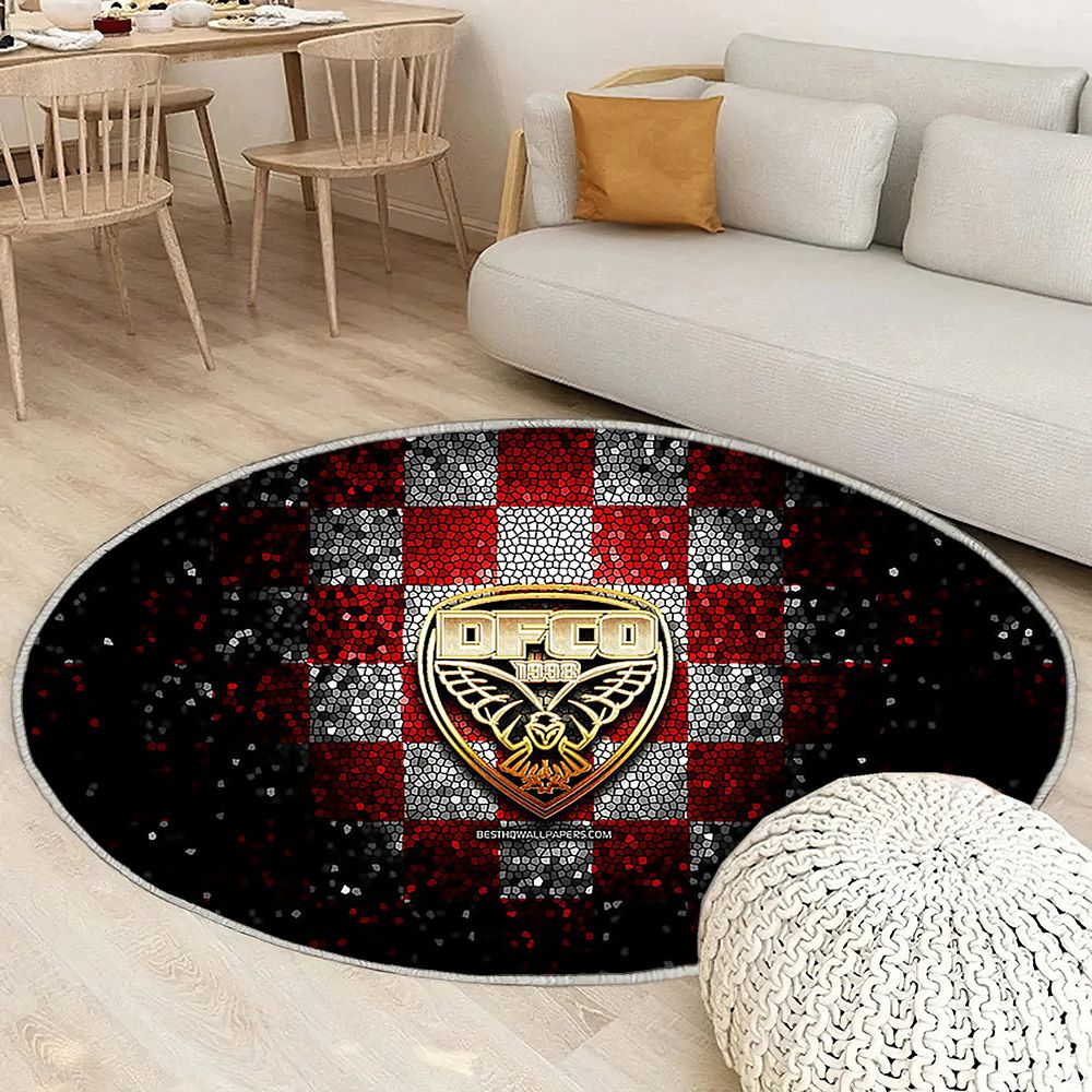 Dijon Fc Tapis Sol - Tapis De Salon, Ligue 1 Rouge Blanc Football Tapis Art, Tapis pour la décoration de la maison
