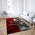 Drapeau Brandebourg Drapeaux ondulés en soie Tapis Sol - Tapis De Salon, Drapeaux en tissu Brandebourg Brandebourg Tapis Art, Tapis pour la décoration de la maison