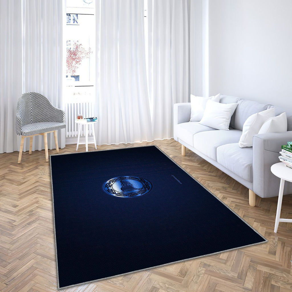 Dsc Arminia Bielefeld Tapis Sol - Tapis De Salon, Bundesliga 2 Blueblue Carbon Fiber Tapis Art, Tapis pour la décoration de la maison