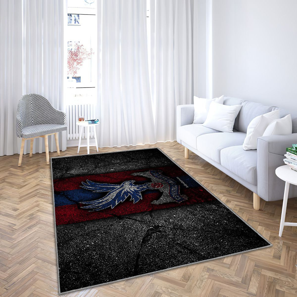 Crystal Palace Fc Logo Tapis Sol - Tapis De Salon, Grunge Angleterre Tapis Art, Tapis pour la décoration de la maison