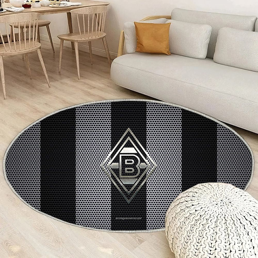 Logo du Borussia Mönchengladbach Tapis Sol - Tapis De Salon, Mönchengladbach Allemagne Tapis Art, Tapis pour la décoration de la maison