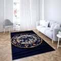 Chelsea Fc Tapis Sol - Tapis De Salon, Premier League Club de Football Anglais en Bois Bleu Tapis Art, Tapis pour la décoration de la maison