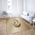 Dsc Arminia Bielefeld Tapis Sol - Tapis De Salon, Golden Silverbielefeld Allemagne Tapis Art, Tapis pour la décoration de la maison
