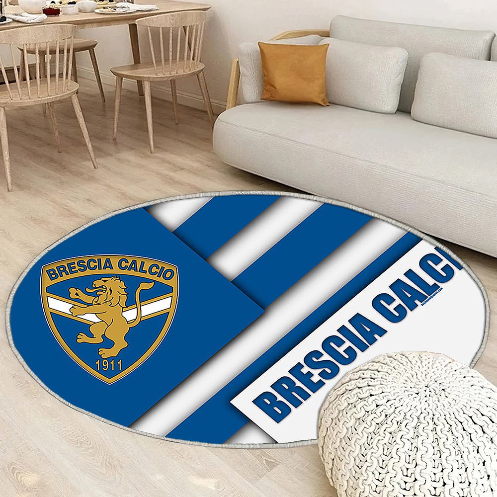Brescia Calcio Tapis Sol - Tapis De Salon, Club de Football Ionitalien Bleu Blanc Tapis Art, Tapis pour la décoration de la maison