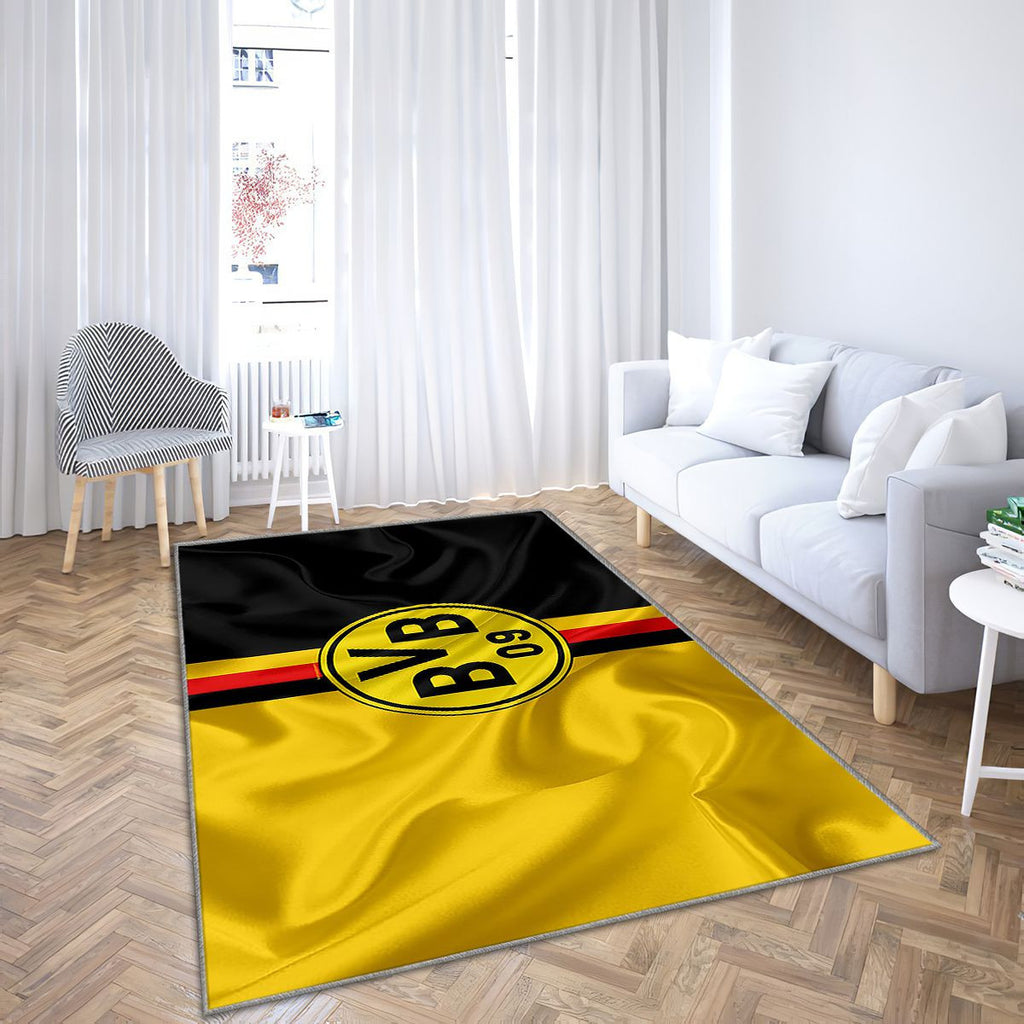 Borussia Dortmund Tapis Sol - Tapis De Salon, clubs de football allemands Bvb Tapis Art, Tapis pour la décoration de la maison