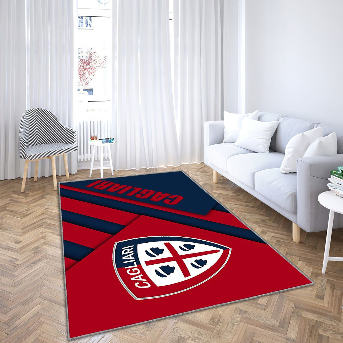 Cagliari Fc Tapis Sol - Tapis De Salon, Football Serie A Cagliariitalienclub Tapis Art, Tapis pour la décoration de la maison