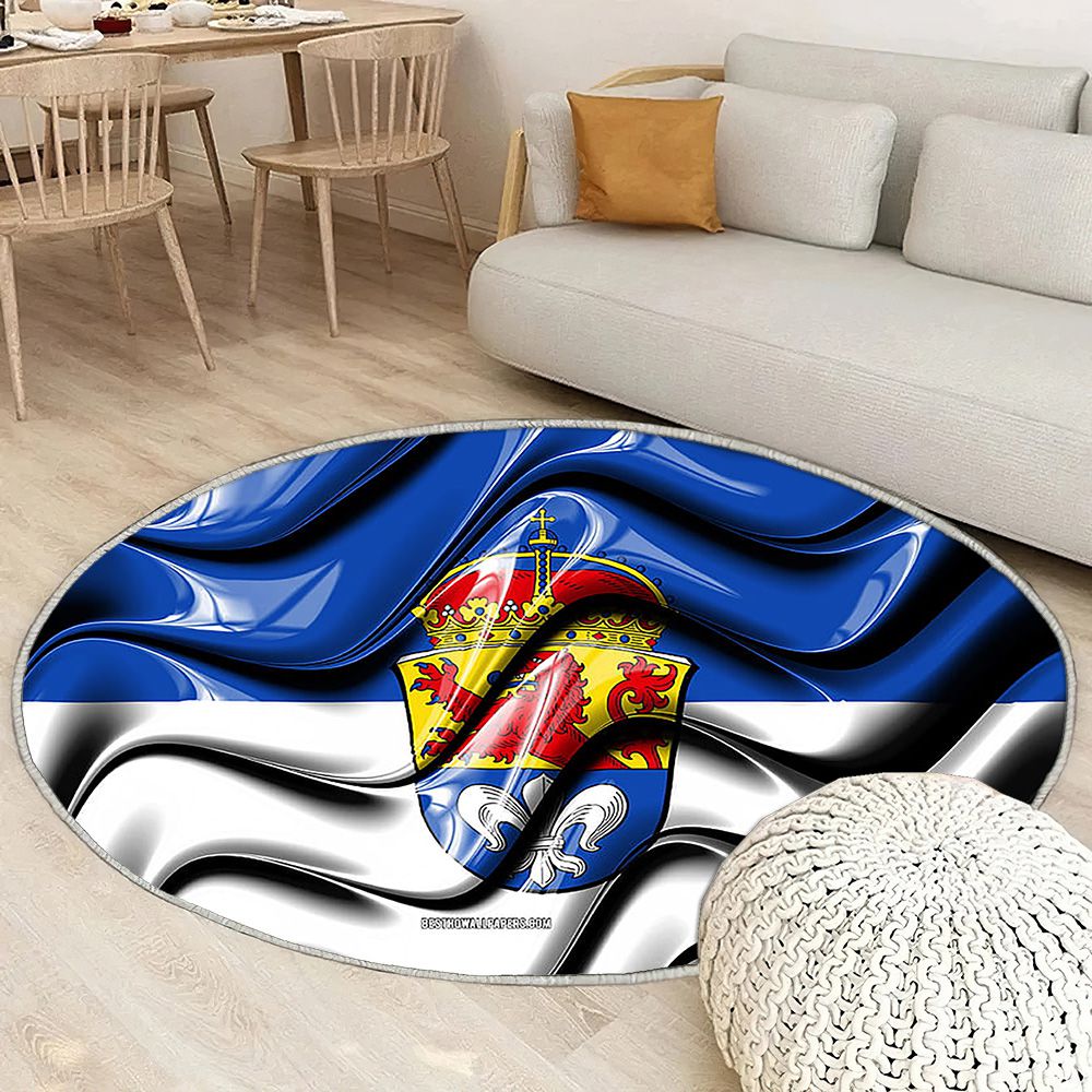 Darmstadt Drapeau Villes D'Allemagne Tapis Sol - Tapis De Salon, Darmstadt Darmstadt Villes Allemandes Tapis Art, Tapis pour la décoration de la maison