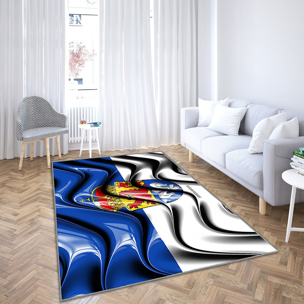 Darmstadt Drapeau Villes D'Allemagne Tapis Sol - Tapis De Salon, Darmstadt Darmstadt Villes Allemandes Tapis Art, Tapis pour la décoration de la maison