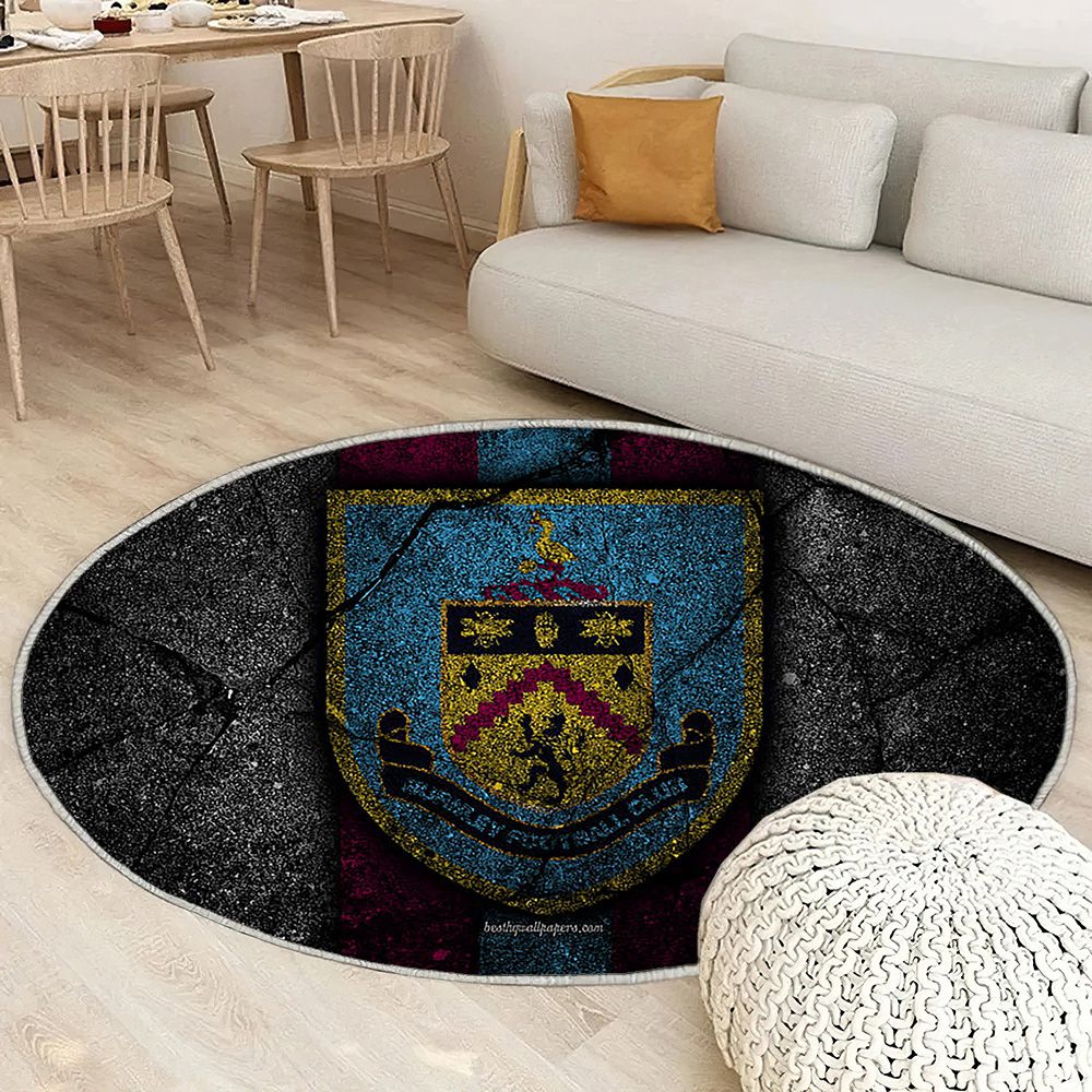 Logo Burnley Fc Tapis Sol - Tapis De Salon, Grunge Angleterre Tapis Art, Tapis pour la décoration de la maison