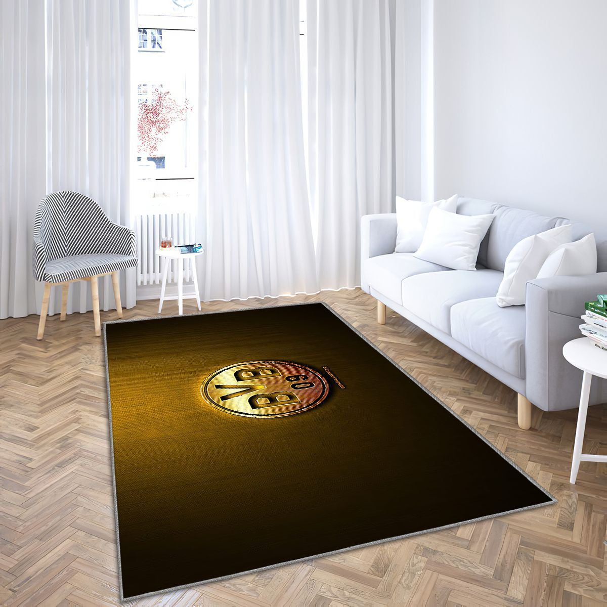 Borussia Dortmund Fc Tapis Sol - Tapis De Salon, Bundesliga Club de football allemand Fan Art Tapis Art, Tapis pour la décoration de la maison