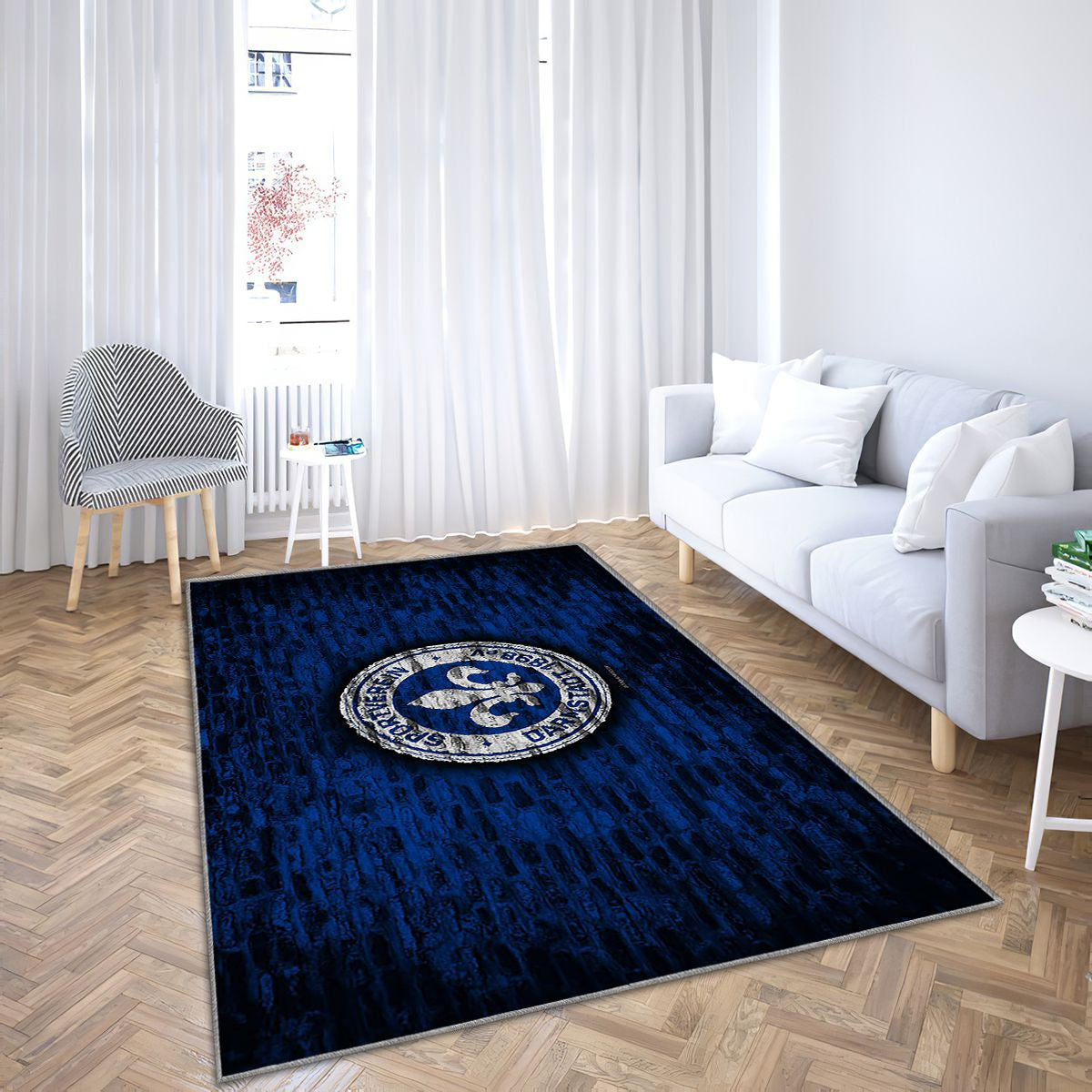 Darmstadt Fc Tapis Sol - Tapis De Salon, Mur De Briques Rouges Bundesliga 2 Club De Football Allemand Tapis Art, Tapis pour la décoration de la maison