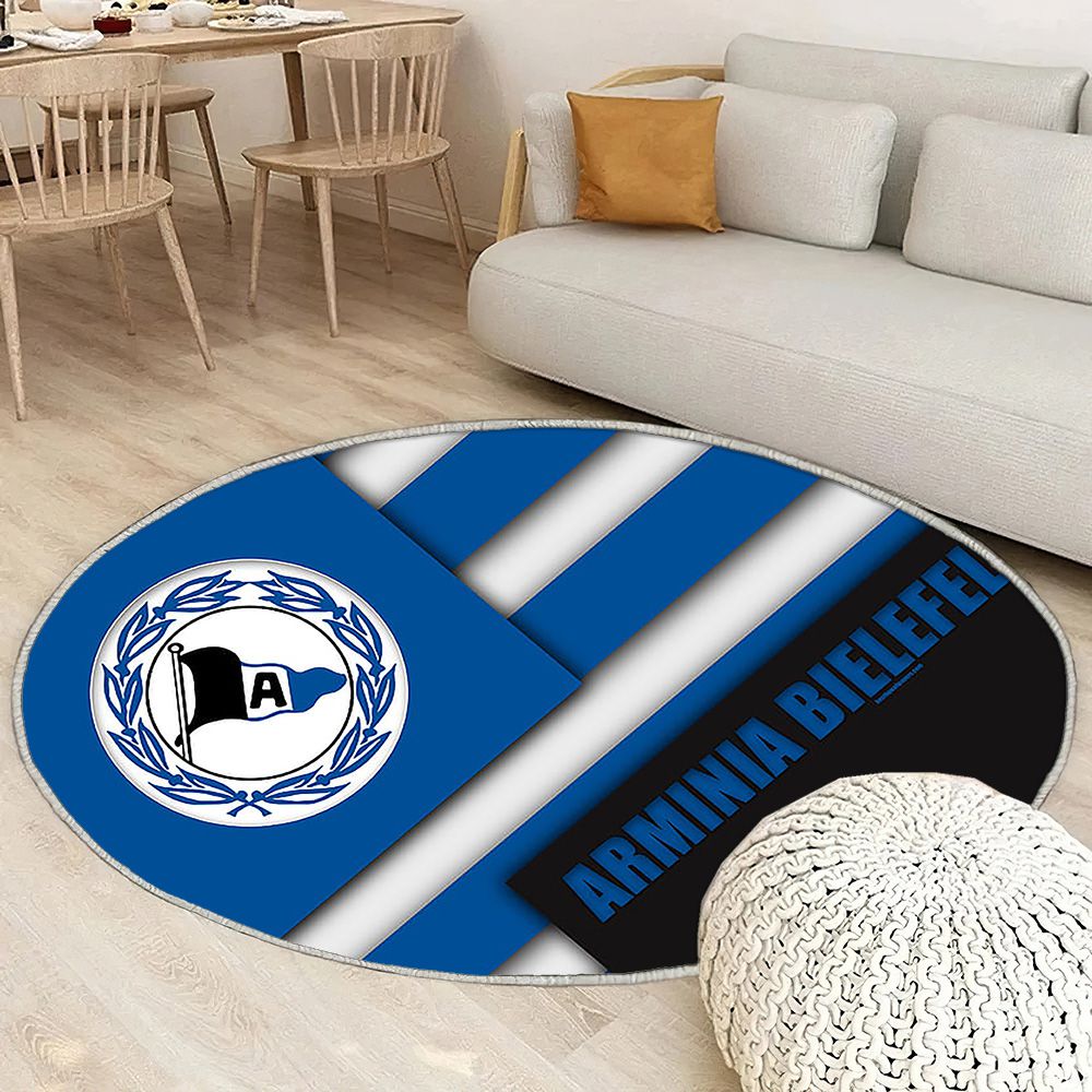 Dsc Arminia Bielefeldblue Black Ion Bielefeld Tapis Sol - Tapis De Salon, Bundesliga 2 Tapis Art, Tapis pour la décoration de la maison