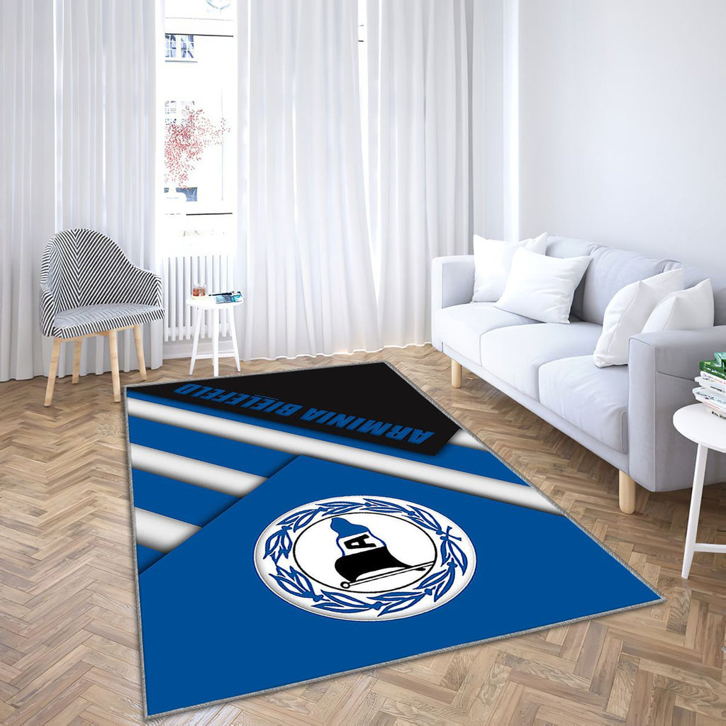 Dsc Arminia Bielefeldblue Black Ion Bielefeld Tapis Sol - Tapis De Salon, Bundesliga 2 Tapis Art, Tapis pour la décoration de la maison
