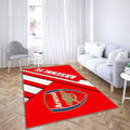 Arsenal Fc Tapis Sol - Tapis De Salon, Red White Ion Football Londres Tapis Art, Tapis pour la décoration de la maison