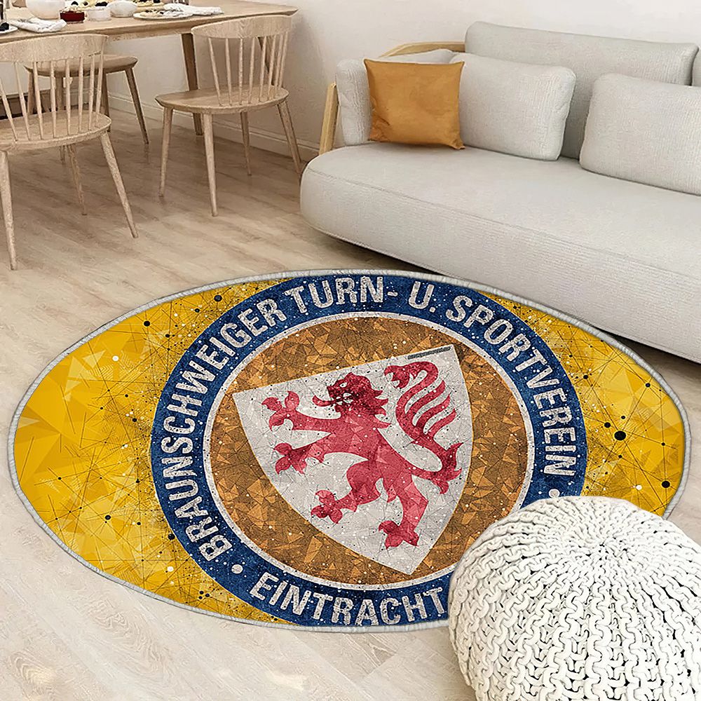 Eintracht Braunschweig Fc Tapis Sol - Tapis De Salon, Allemagne Football 2 Bundesligafc Braunschweig Tapis Art, Tapis pour la décoration de la maison