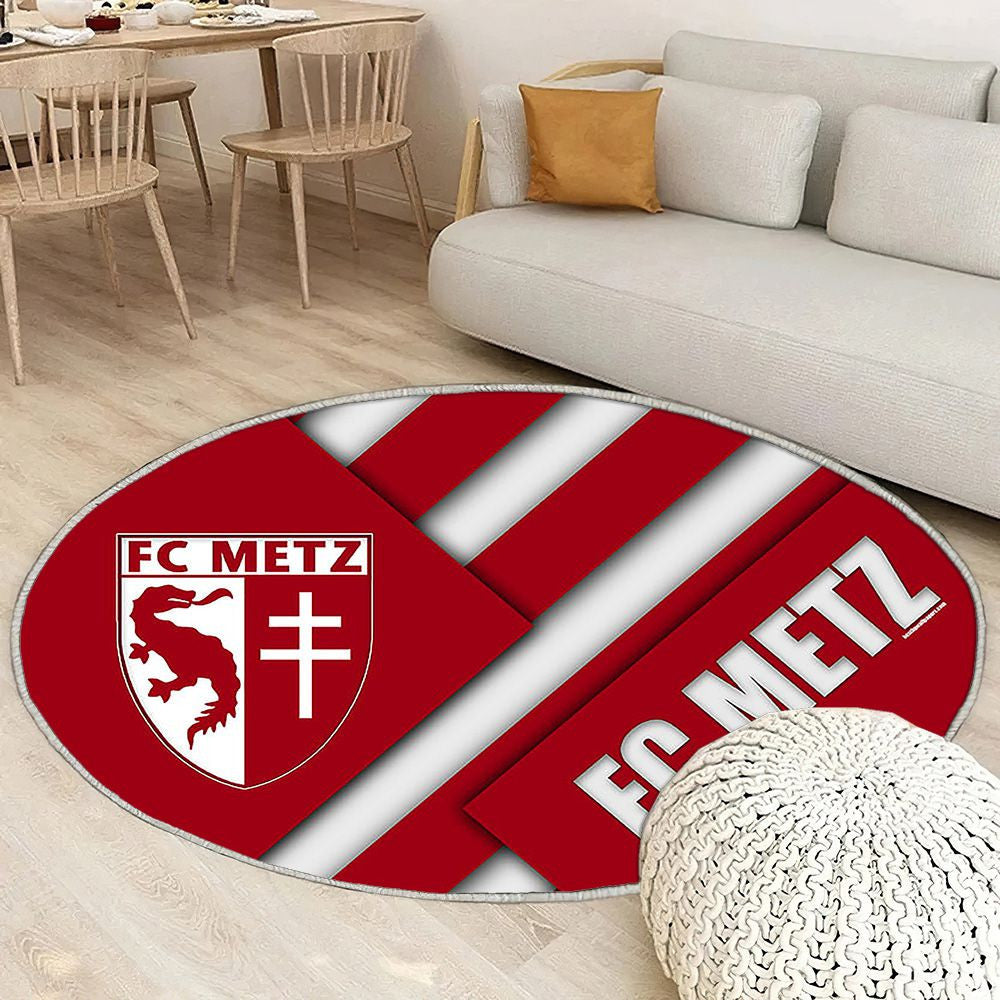 Fc Metz Tapis Sol - Tapis De Salon, Football Français Tapis Art, Tapis pour la décoration de la maison