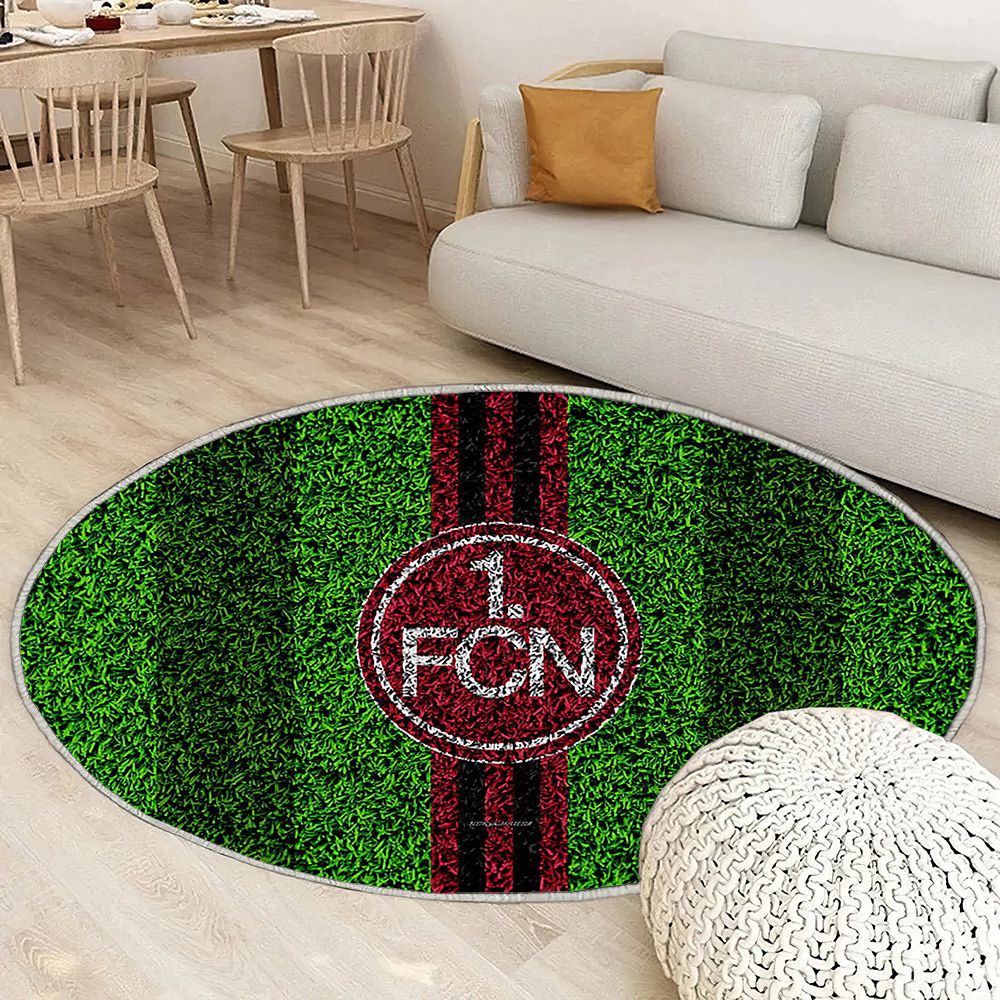 Fc Nuremberg Club De Football Allemand Rouge Noir Tapis Sol - Tapis De Salon, Nuremberg Allemagne Tapis Art, Tapis pour la décoration de la maison