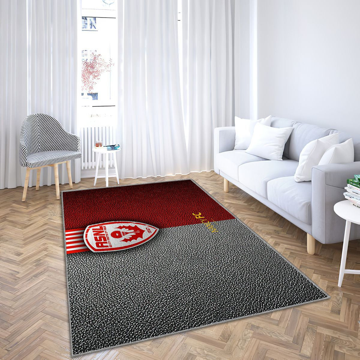 Fc Nancy Nancy Tapis Sol - Tapis De Salon, Deuxième Division Tapis Art, Tapis pour la décoration de la maison