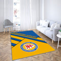 Eintracht Braunschweig Fcjaune Bleu Ion Braunschweig Tapis Sol - Tapis De Salon, Bundesliga 2 Tapis Art, Tapis pour la décoration de la maison