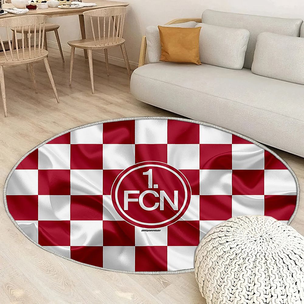 Logo Fc Nuremberg Tapis Sol - Tapis De Salon, drapeau blanc violet Tapis Art, Tapis pour la décoration de la maison