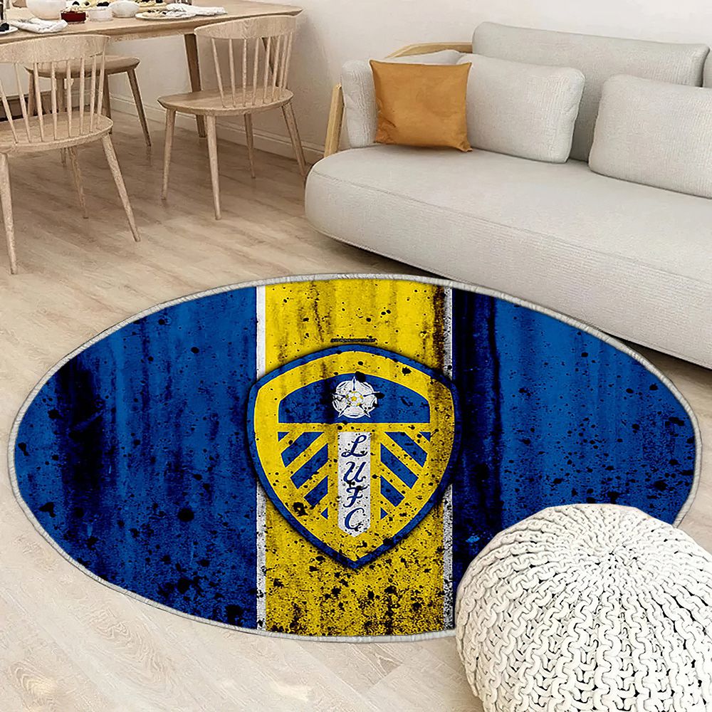Fc Leeds United Tapis Sol - Tapis De Salon, Championnat Efl Art Soccer Tapis Art, Tapis pour la décoration de la maison