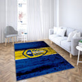 Fc Leeds United Tapis Sol - Tapis De Salon, Championnat Efl Art Soccer Tapis Art, Tapis pour la décoration de la maison
