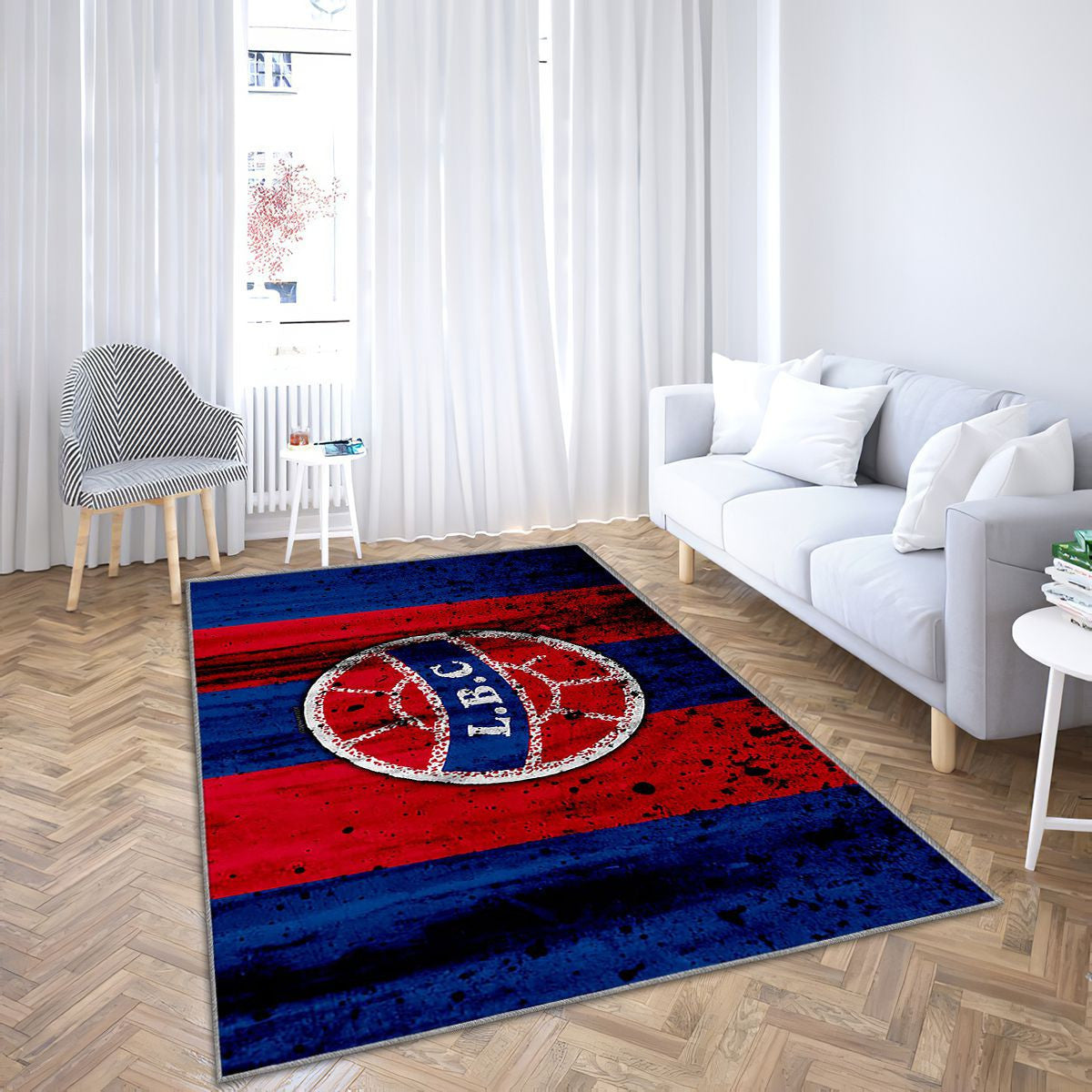 Fc Châteauroux Logofrance Lb Châteauroux Tapis Sol - Tapis De Salon, Soccerclub Tapis Art, Tapis pour la décoration de la maison