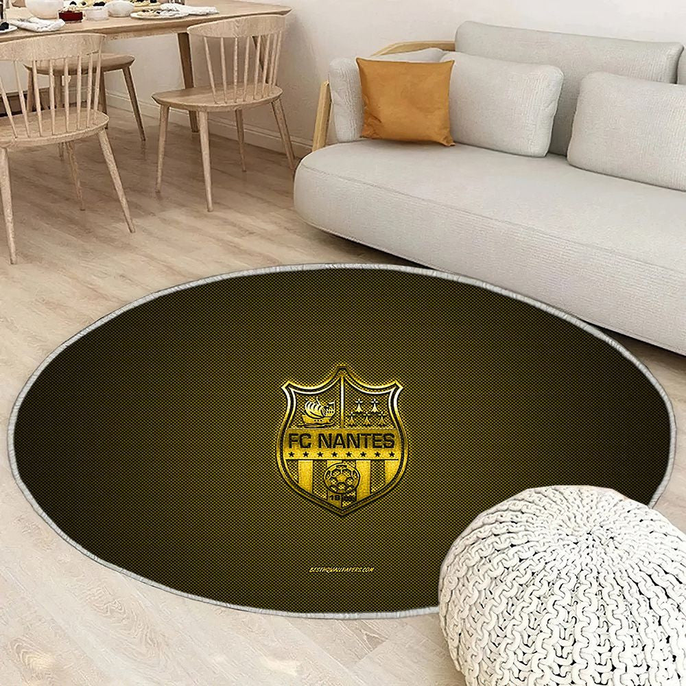 Fc Nantes Tapis Sol - Tapis De Salon, Ligue 1 JauneJaune Fibre De Carbone Tapis Art, Tapis pour la décoration de la maison
