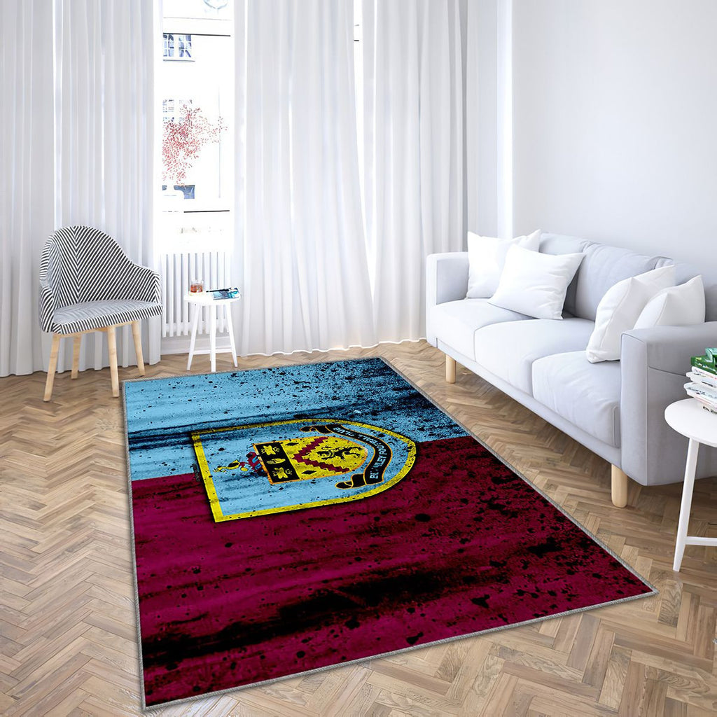 Fc Burnley Premier League Tapis Sol - Tapis De Salon, Club De Football Angleterre Tapis Art, Tapis pour la décoration de la maison